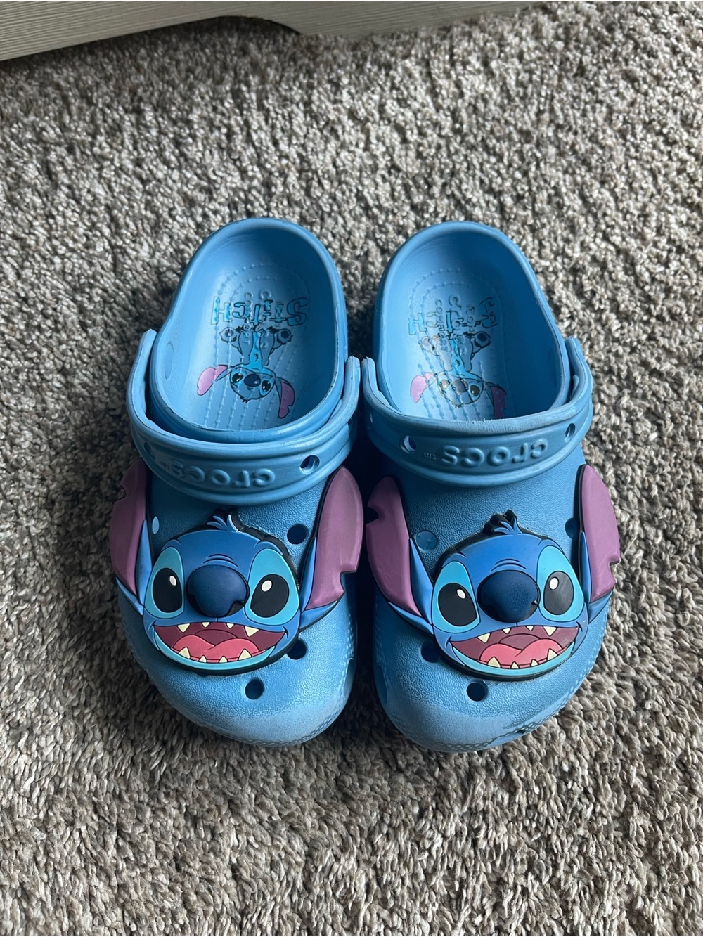 CROCS Blue Stitch Classic Clogs Sandals size C12